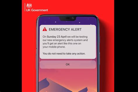 Uk Government Emergency Alert Testing On Sunday