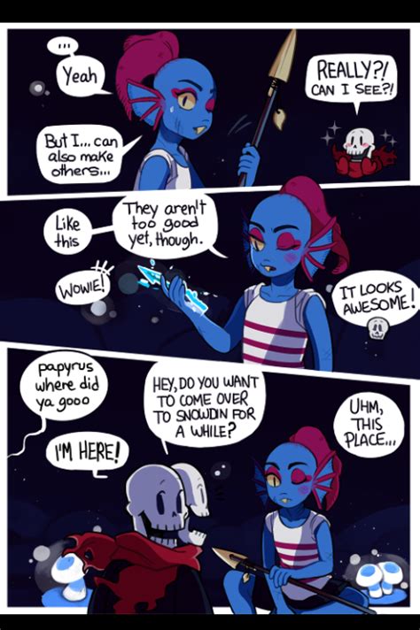 Undyne Meets Papyrus 2 Undertale Undertale Funny Undertale Comic