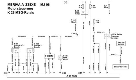 Motorsteuerung Z Xe Suche Schaltplan F R Meriva Opel Meriva A