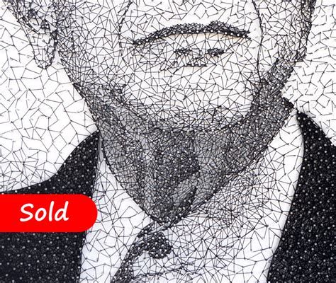 String Art Portrait Of Leonard Cohen Portrait String Art Photo