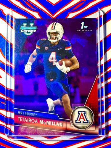 2023 Bowman Chrome U Sapphire TETAIROA MCMILLAN PURPLE 1st Bowman 10