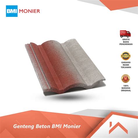 Jual Bmi Monier Genteng Beton Elebana Flash Shopee Indonesia