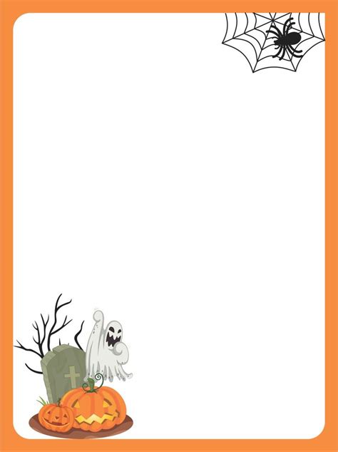 Halloween Stationery Templates 15 Free Pdf Printables Printablee Halloween Invitation