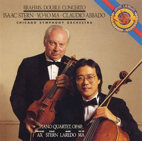 Yo Yo Ma Brahms Concerto For Violin Cello And Orchestra In A Minor