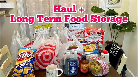 Grocery Prepper Pantry Haul Long Term Food Storage With Mylar Bags