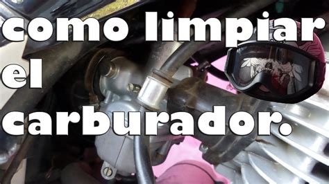 Como Limpiar El Carburador De Una Moto YouTube