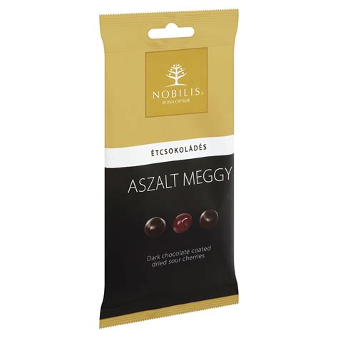 Nobilis étcsokoládés aszalt meggy 100 g Realnature weboldal