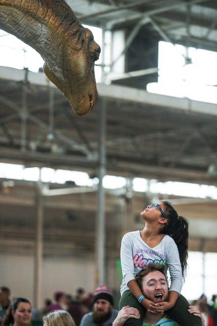 Dinosaur Lovers Flock To Jurassic Quest At Indiana State Fairgrounds