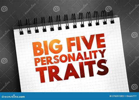 The Big Five Personality Traits Suggested Taxonomy Or Grouping For Personality Traits Text