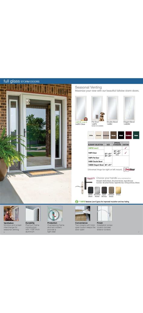 Larson Storm Doors Brochure – Larson Doors