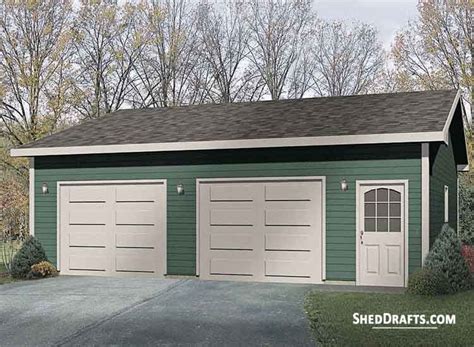 30×30 Two Car Wooden Garage Shed Plans Artofit