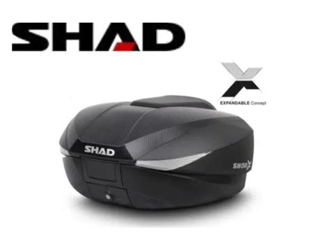 TOP CASE SHAD SH58X topcase extensible 46L à 58L carbone moto scooter