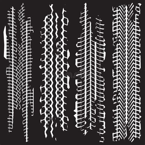 Faixas De Pneus Ajustadas Textura Suja Impressão Do Piso Do Pneu