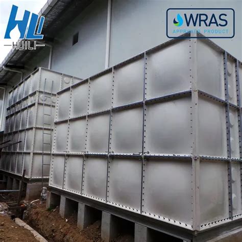 Rectangular Insulated FRP GRP Fiber Glass Rain Water Tank For Fire