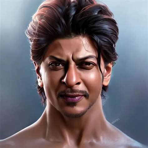 Closeup Face Portrait Of A Shah Rukh Khan With Favo