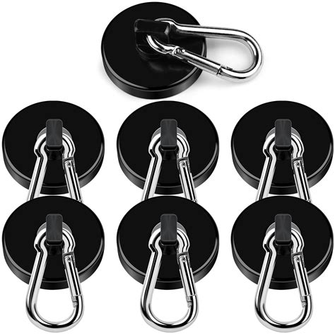 Snapklik DIYMAG Black Magnetic Hooks 110LBS Strong Heavy Duty