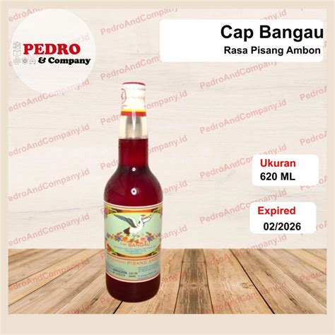 Jual Sirup Cap Bangau Rasa PISANG AMBON 620 Ml Syrup Berperisa Merah