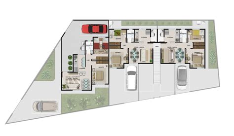 Plantas Humanizadas E Cortes 3D MCampos Arquitetura Design