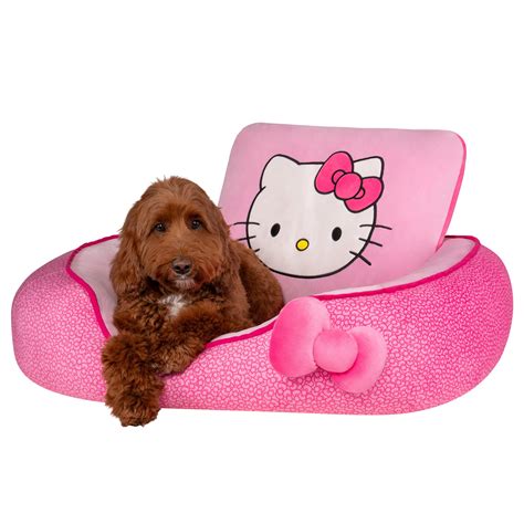 Hello Kitty And Friends Pink Bolster Pet Bed Jazwares