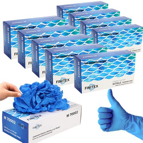 Finitex Nitrile Disposable Medical Exam Gloves 1000 Pcs