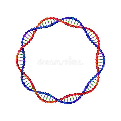 Filamento De La Dna En La Forma De C Rculo Ilustraci N Del Vector