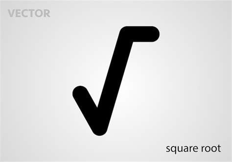 Premium Vector Mathematical Symbol Icon Square Root Vector Illustration