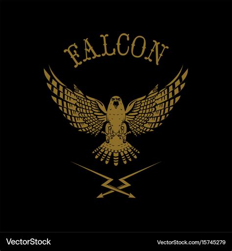 Falcon logo Royalty Free Vector Image - VectorStock