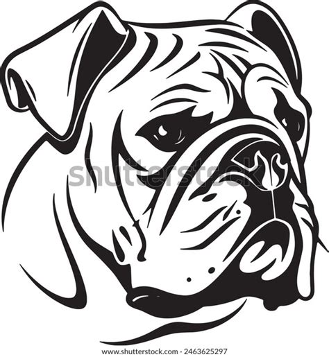 Bulldog Clipart Bulldog Clipart Bulldog Black Stock Vector (Royalty Free) 2463625297 | Shutterstock