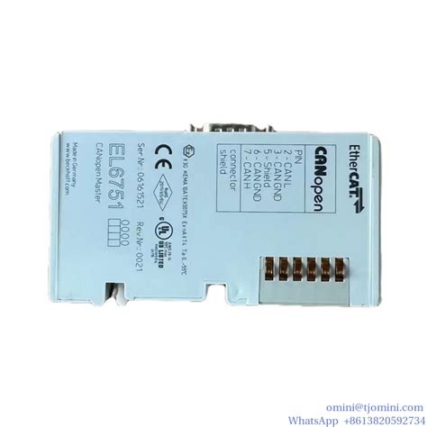 EL6751 EtherCAT Terminal 1 Channel Communication Interface CANopen