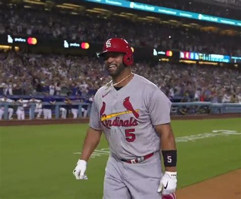 Historia Albert Pujols Conecta Su Jonr N Y El Segundo De La Noche