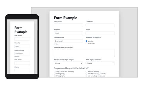 Simple HTML Bootstrap Form Template - Bootstrap Creative