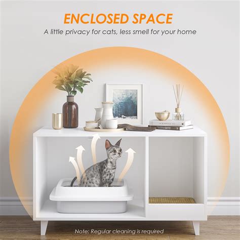 Snapklik STARY Hidden Cat Litter Box Enclosure Furniture