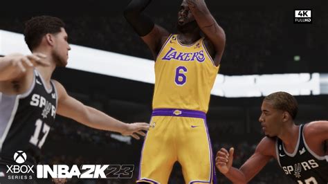 Los Angeles Lakers Vs San Antonio Spurs Nba 2k23 Xbox Series S 4k