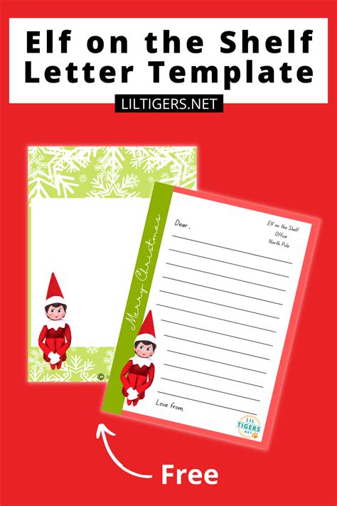 Free Printable Elf On The Shelf Letter Templates Lil Tigers