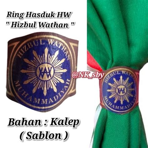 Jual Ring Hasduk HW Hizbul Wathan Bahan Kalep Sablon Shopee