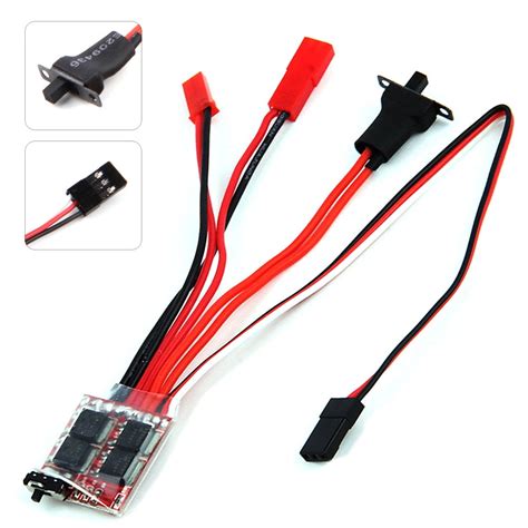 Grofry Khz A Esc Auto Brush Motor Speed Controller With Brake For Rc