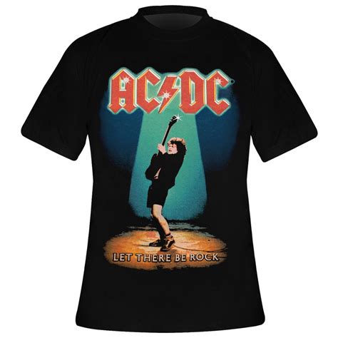 T Shirt Homme Ac Dc Let There Be Rock Rock A Gogo