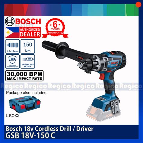 Bosch Biturbo Gsb 18v 150c 18v Cordless Drill Driver Biturbo Regico