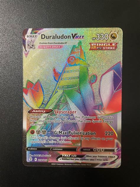 Pokemon TCG Duraludon VMAX 219 203 Hyper Rare Sword Shield