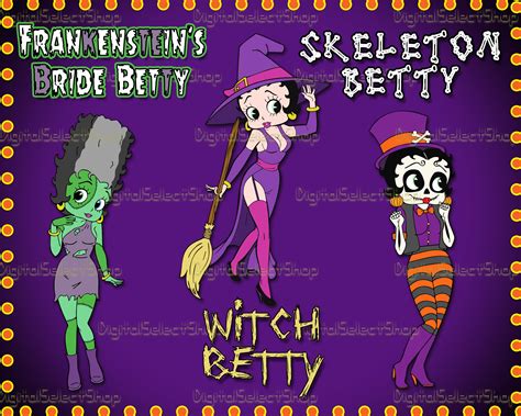 Halloween Betty Boop Svg Bundle Svg Pack Bundle Layered Svg Png Pdf