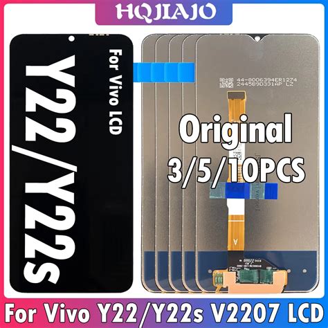 3 5 10PCS Original For Vivo Y22 LCD V2207 Display Touch Screen