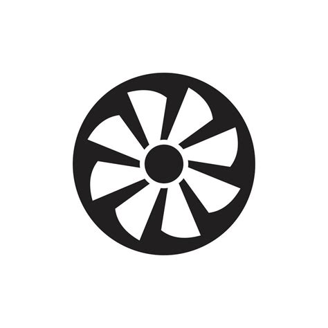 Turbine Icon Symbol Flat Vector Illustration For Graphic And Web Design