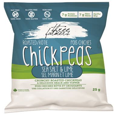 Buy Three Farmers Roasted Chickpeas Sea Salt Lime Sample At Well Ca