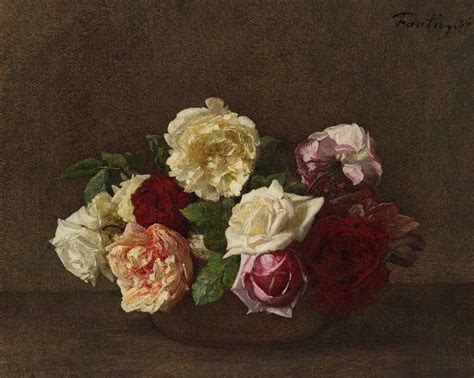 Roses Dans Une Coupe By Henri Fantin Latour Artvee