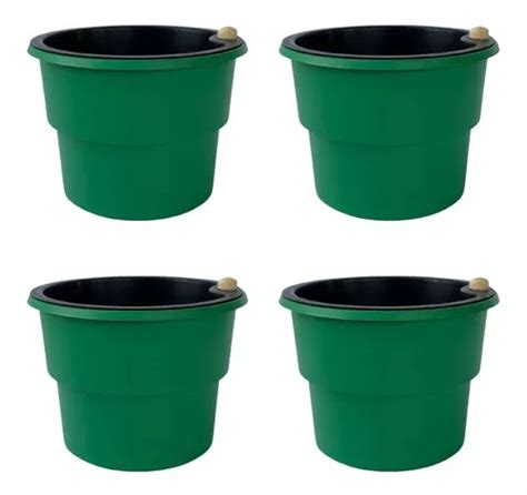 Kit 4 Vaso Autoirrigável Floreira Plantas Armazém Do Verde