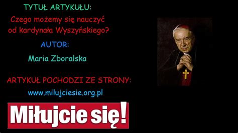 Czego Możemy Się Nauczyć Od Kardynała Wyszyńskiego Youtube