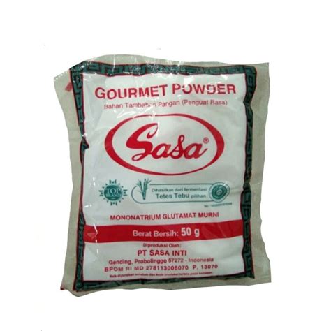 50 G SASA Indonesia Gourmet Powder Uncle Roger S MSG Pure Monosodium