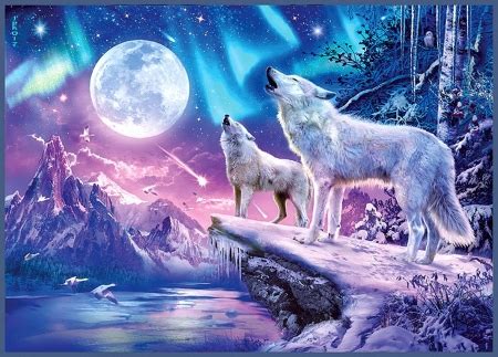 Fantasy White Wolf Wallpaper