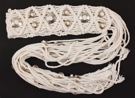 Lot Detail Elvis Presley Stage Worn White Macram Belt