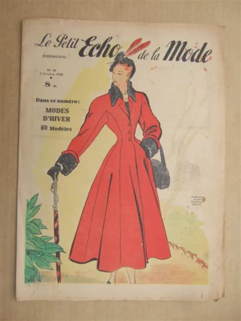 LE PETIT ECHO DE LA MODE N 40 Du 3 Octobre 1948 MODES D HIVER 60